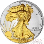 USA American Silver Eagle $1 Gilded 2015 Silver coin 1 oz